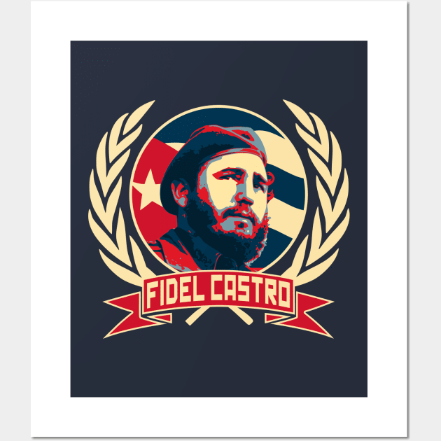 Fidel Castro Wall Art by Nerd_art